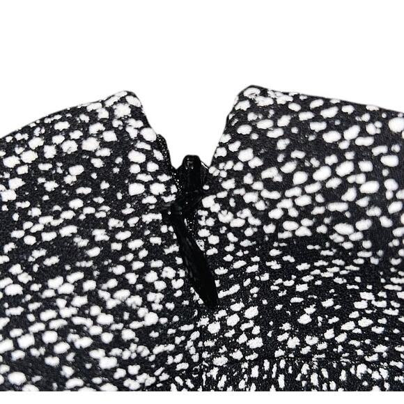 Express Mid-Rise Cuffed Black & White Tweed Pattern Dress Shorts Size 0 28X2 - Picture 6 of 8